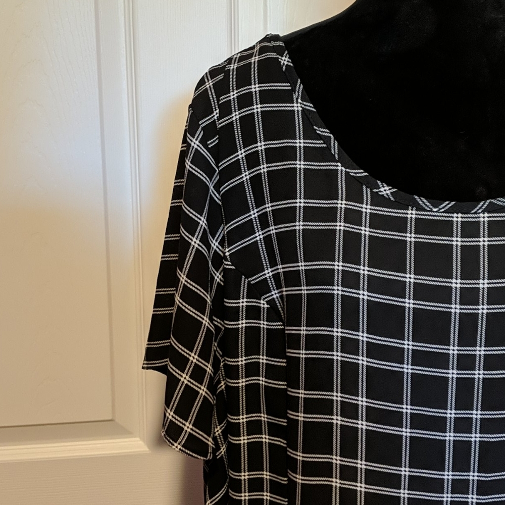 Black and White checkered tunic/dress